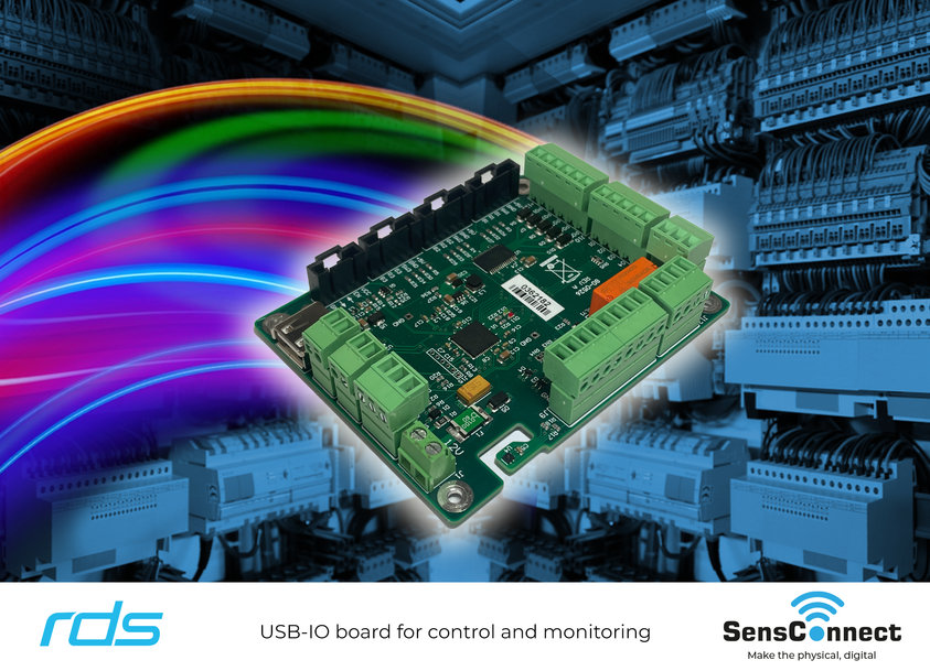 Highly versatile USB-IO board enables control and monitoring